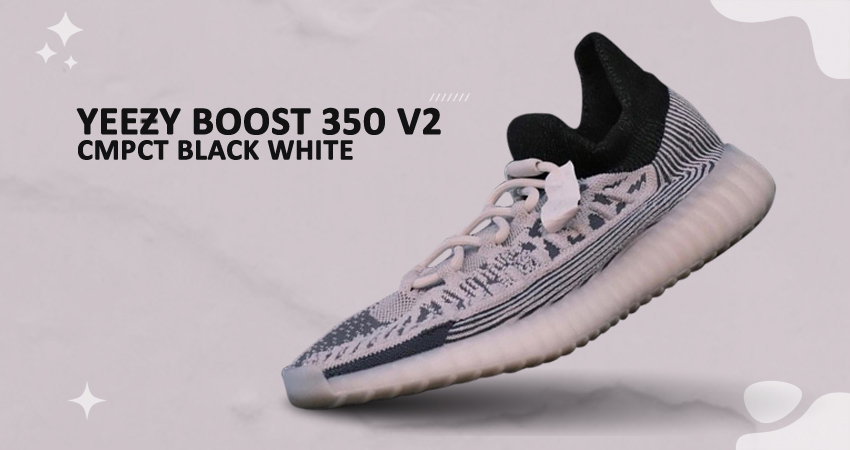adidas Yeezy Boost 350 v2 CMPCT Takes The Classic Route In Black And White featured image