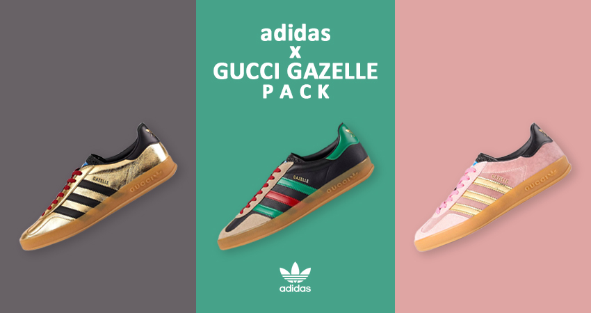 adidas x Gucci's Gazelle Creates A Dazzling Gold Silo