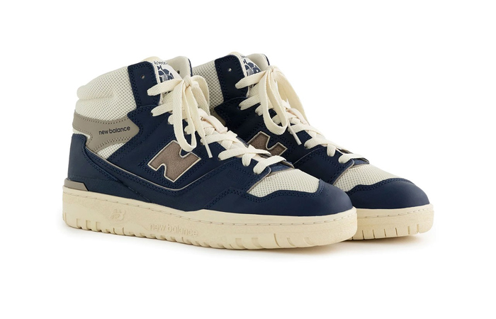 Aime Leon Dore New Balance 650R Navy front corner