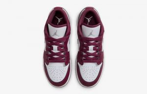 Air Jordan 1 Low GS Bordeaux 553560-615 up