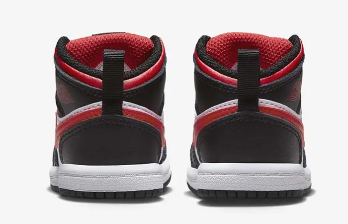 Air Jordan 1 Mid Toddler Black Fire Red 640735-079 back
