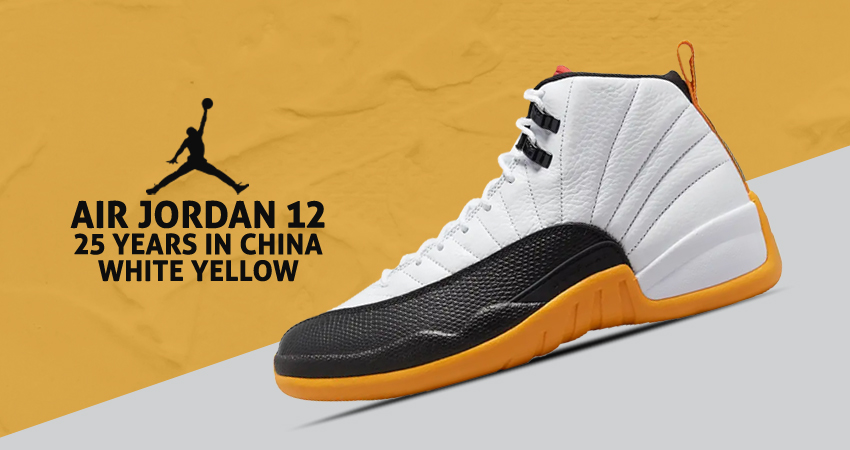 Air Jordan 12's "25 Years in China" Series Now Has "Taxi" Colourway
