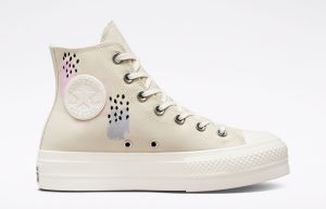 Converse Chuck Taylor All Star Lined Leather Egret A04257C right