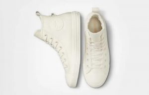 Converse Chuck Taylor All Star Lined Leather Egret A04257C up