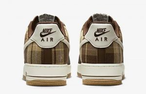 Nike Air Force 1 Low Plaid Cacao Wow DV0791-200 back
