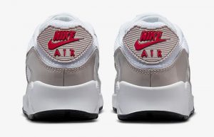 Nike Air Max 90 White Grey Red DX0116-101 back