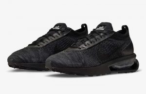 Nike Air Max Flyknit Racer Triple Black FD2764-001 front corner