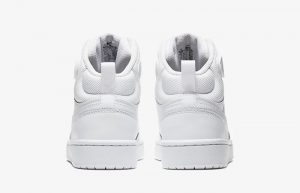 Nike Court Borough Mid 2 Older Kids White CD7782-100 back