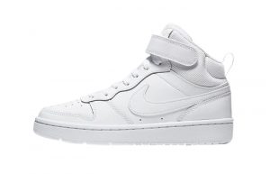 Nike Court Borough Mid 2 Older Kids White CD7782-100 featured image