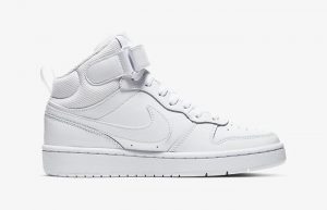 Nike Court Borough Mid 2 Older Kids White CD7782-100 right