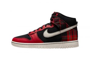 Nike Dunk High Plaid Red Black DV0826-001 featured image