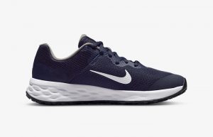 Nike Revolution 6 Older Kids Road Running Midnight Navy DD1096-400 right