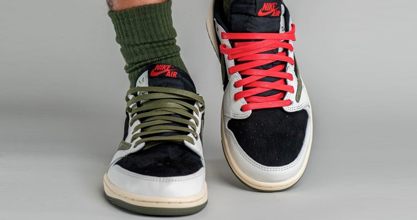 Travis Scott x Air Jordan 1 Low OG WMNS Olive Will Bring Back Life To Your Closet With Green (4)
