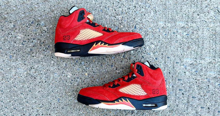 Air Jordan 5 Mars for Her Comes In Blazing Red Colourway And Fiery Features 01