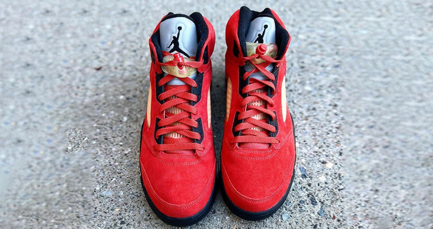 Air Jordan 5 Mars for Her Comes In Blazing Red Colourway And Fiery Features 03