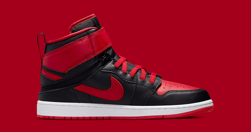 Classic Bred Colourway Dresses the Ever So Versatile Air Jordan 1 High FlyEase 01