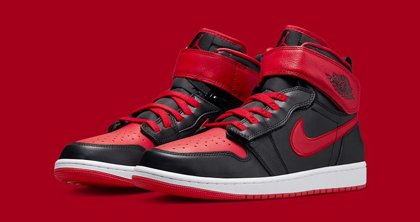 Classic Bred Colourway Dresses the Ever So Versatile Air Jordan 1 High FlyEase 02