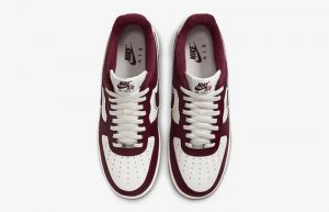 Nike Air Force 1 Low College Pack Maroon Gum DQ7659-102 up
