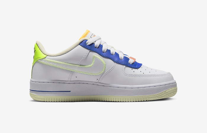 Nike Air Force 1 Low GS Player One White Blue FB1393-111 right