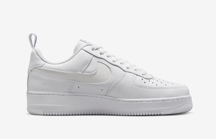 Nike Air Force 1 Low Reflective Swoosh White Blue FB8971-100 - Where To ...