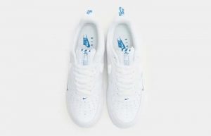 Nike Air Force 1 Low Reflective Swoosh White Blue FB8971-100 up