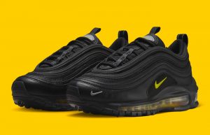 Nike Air Max 97 GS Black Yellow FD9777-001 front corner