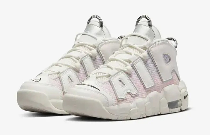 Nike Air More Uptempo GS Gradient Pink DQ0514-100 front corner