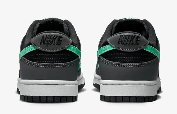 Nike Dunk Low Grey Black Green Glow FB3359-001 back