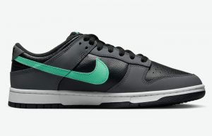 Nike Dunk Low Grey Black Green Glow FB3359-001 right