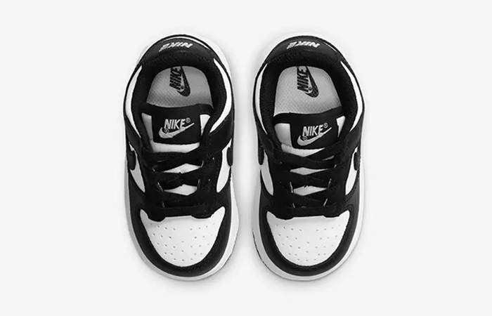 Nike Dunk Low Toddler White Black Panda CW1589-100 up