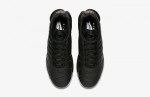 Nike TN Air Max Plus Leather Triple Black AJ2029-001 up