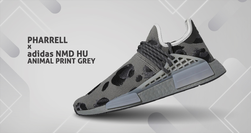 Pharrell x adidas NMD Hu Animal Print Grey ID1531