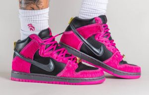 Run The Jewels x Nike SB Dunk High Black Pink DX4356-600 onfoot 02