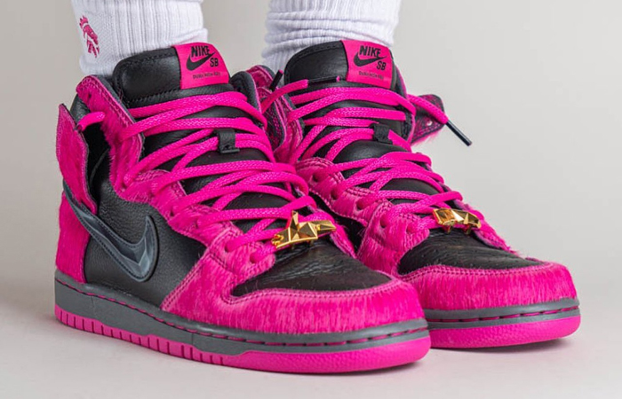 Run The Jewels x Nike SB Dunk High Black Pink DX4356-600 onfoot 03