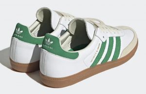 Sporty & Rich x adidas Samba OG White Green HQ6075 back corner