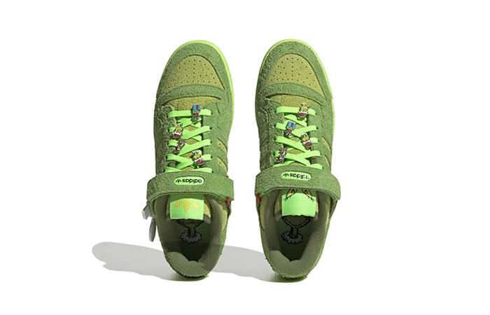 The Grinch x adidas Forum Low Green HP6772 up