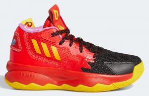 adidas Dame 8 Jack-Jack Red Team Yellow GW9002 right