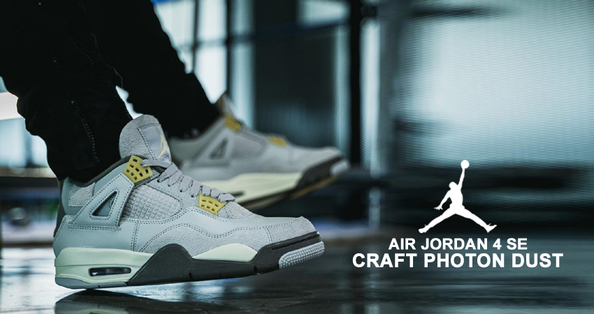 Air Jordan 4 SE Craft "Photon Dust" Makes All The Iconic Features Stand Out