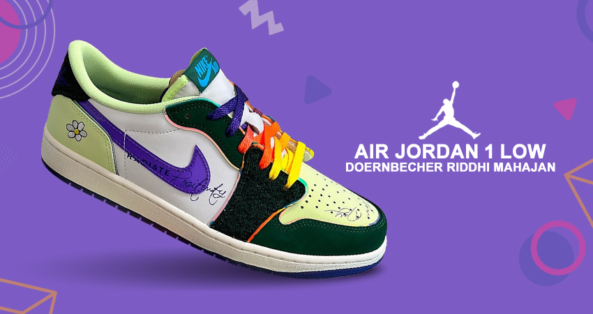 All The Details Of The Air Jordan 1 Low OG “Doernbecher” By Riddhi Mahajan featured image