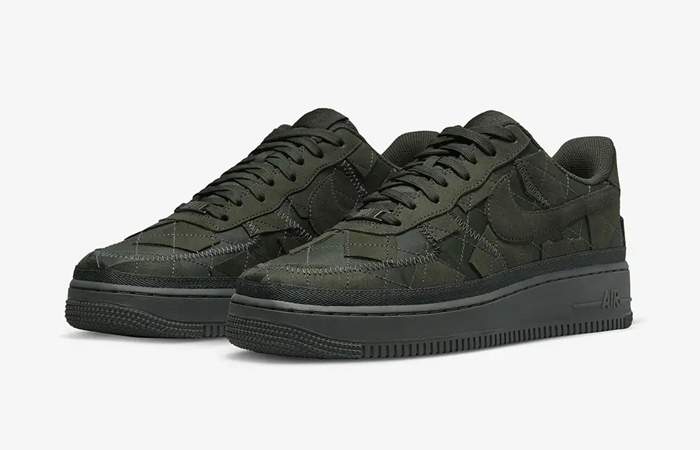 Billie Eilish x Nike Air Force 1 Low Sequoia DQ4137-300 front corner