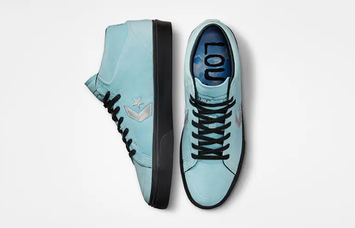 Fucking Awesome x Louie Lopez x Converse Pro Mid Cyan Black A05074C up