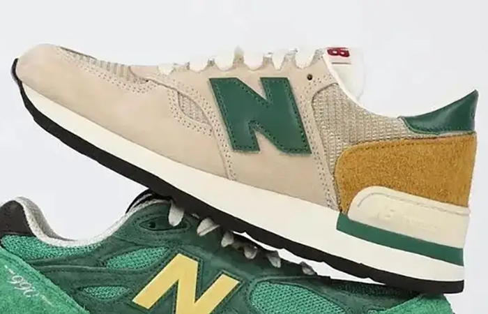 New Balance 990 Made in USA Beige Green M990TG1 01