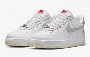 Nike Air Force 1 Low Just Stitch It White FB1853-111 front corner