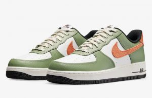 Nike Air Force 1 Low Oil Green FD0758-386 front corner