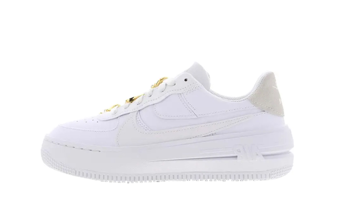 Nike Air Force 1 PLT.AF.ORM White Metallic Gold 315345326102 - Where To ...