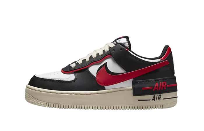 Nike Air Force 1 Shadow White Black Red DR7883-102 featured image