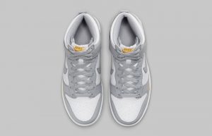 Nike Dunk High GS Grey Marigold FD9773-001 up