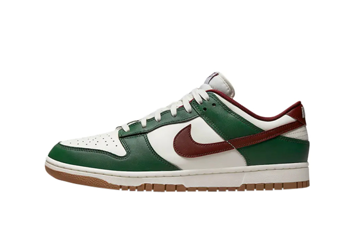 Nike Dunk Low White Green Team Red FB7160-161 featured image
