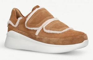 UGG Ashby Spill Seam Suede Brown front corner