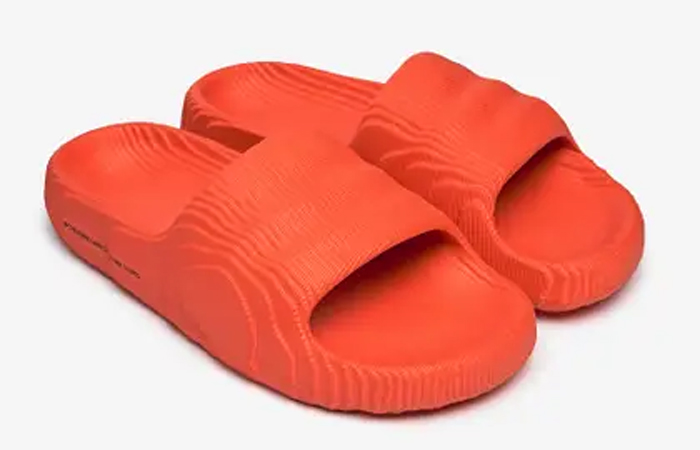 adidas Adilette 22 Slides Preloved Red HQ4671 front corner